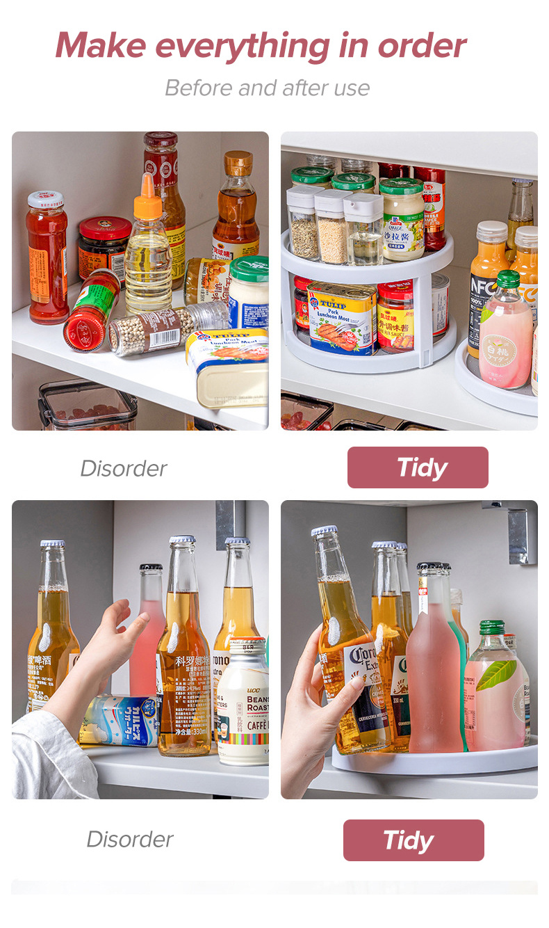 Double-layer rotating Storage Rack-O-2